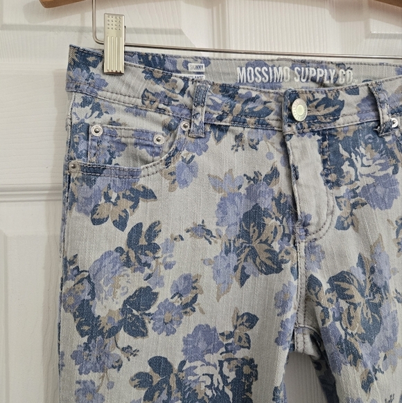 Mossimo Supply Co Skinny Jeans Juniors 9 Women's 6 Floral Retro Y2K - Picture 2 of 12